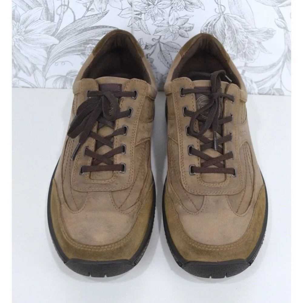 Ecco Brown Leather Sneakers Men's Size 47 (US 13 / 13.5) Oxfords